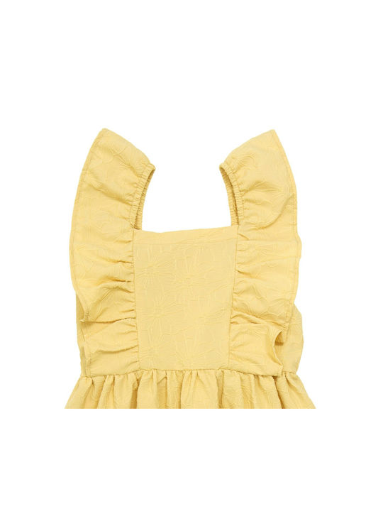 Funky Kids Dress Sleeveless Yellow