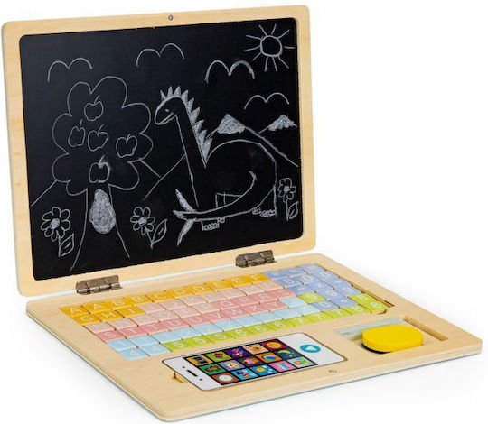 Ecotoys Laptop G068 Πίνακας Μαγνητικός / Μαυροπίνακας 30x22x22εκ. Blue