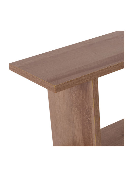 Rectangular Side Table Ameer Wooden Beige W45xL17xH52cm