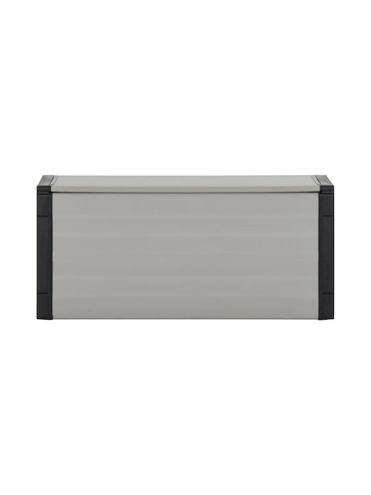 vidaXL Кошче Отпадъци Пластмасов Сив 85x34x40см 1бр