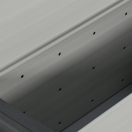 vidaXL Abfalleimer Abfall Kunststoff Gray 85x34x40cm 1Stück
