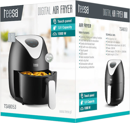 Teesa Air Fryer 1.8lt Μαύρο TSA8053