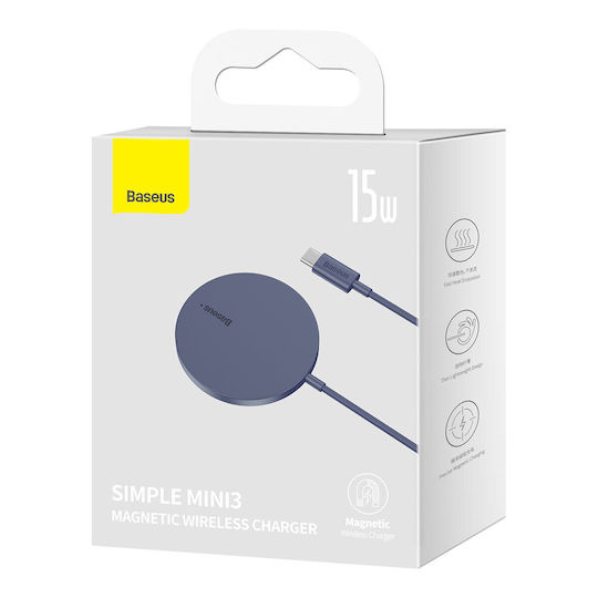 Baseus Magsafe Charger 15W Dusty Purple (Simple Mini3 )