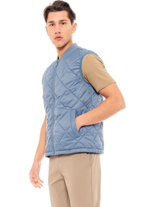 Sleeveless Jacket Puffer Indigo