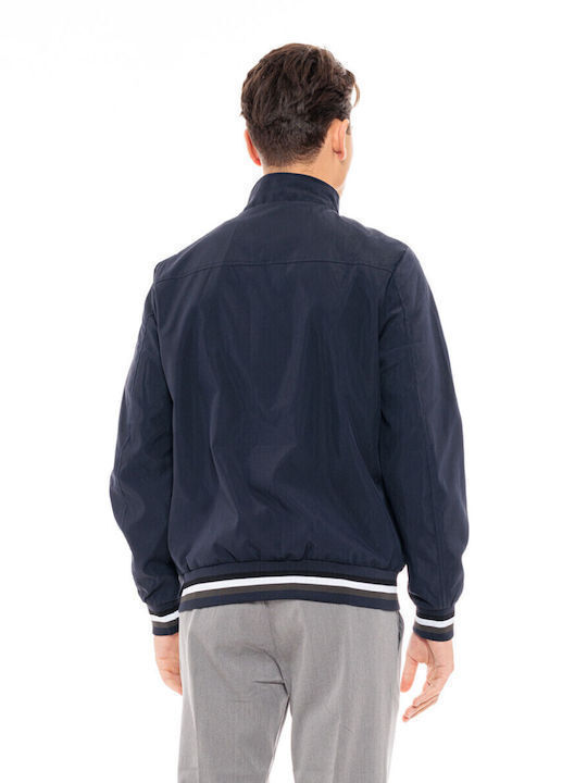 Biston Men's Winter Bomber Jacket Navy Blue