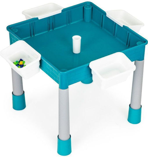 Multistore Kinder Tische mit Stühlen aus Kunststoff Blau Ecotoys