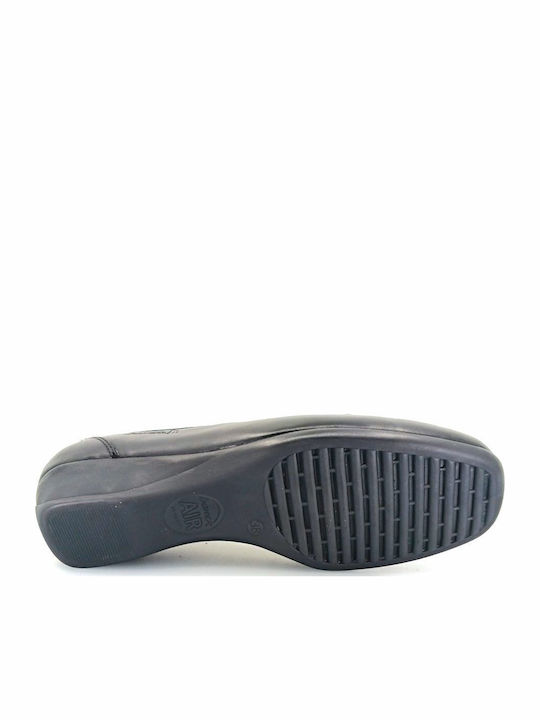 Δερμάτινα Γυναικεία Loafers σε Μαύρο Χρώμα