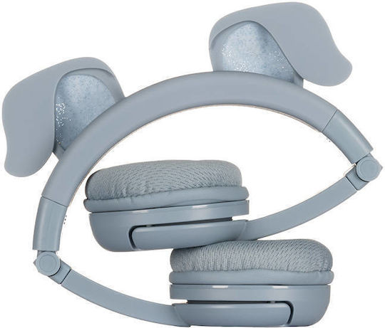 BuddyPhones PlayEars+ Kabellose Bluetooth Kinder Am Ohr Kopfhörer mit 24 Stunden Betriebszeit Blau