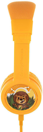 BuddyPhones Explore+ Жични On Ear Слушалки Жълти
