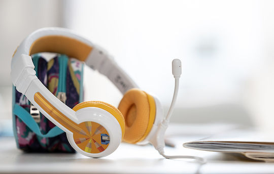 Onanoff BuddyPhones School Wired On Ear Headphones Yelow