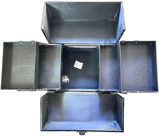 Ro-Ro Accessories Metallic Cosmetic Case Black H120xW26xD17cm