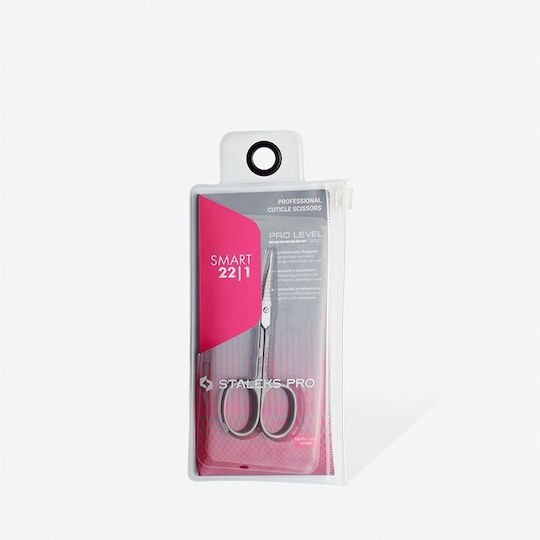 Staleks Smart Stainless Nail Scissors With Curved Tip For Cuticles Silver SS-22/1 1 Piece