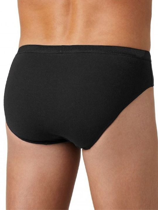 DIANA - 402-2 Herren Baumwoll- und Stretch-Slip Schwarz