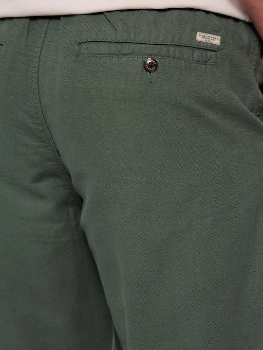 FBM007-01802 Trousers in Straight Line Dusty Green