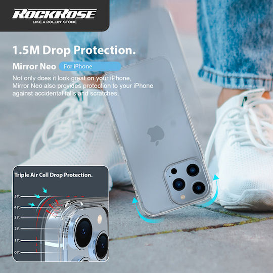 Rockrose Mirror Neo Задна корица Силикон Прозрачен (iPhone 14 Plus)
