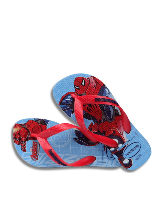 Kids' Flip Flops Spider-Man Light Blue