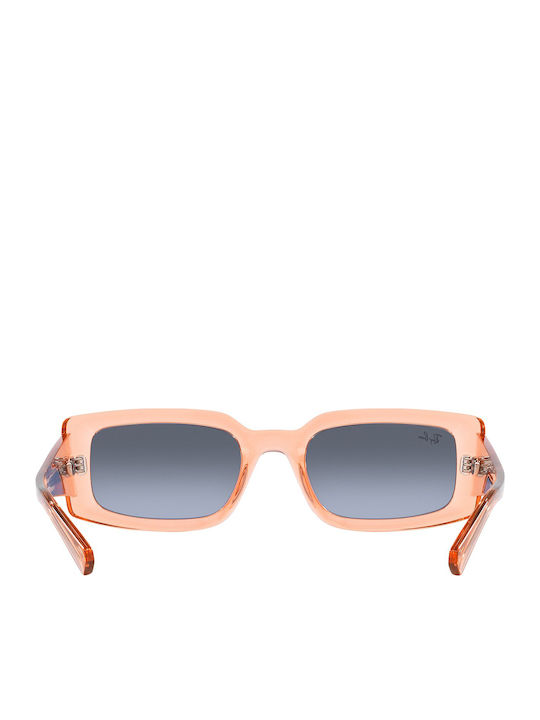 Ray Ban Kiliane Unisex Sunglasses with Orange Plastic Frame and Gray Gradient Lens