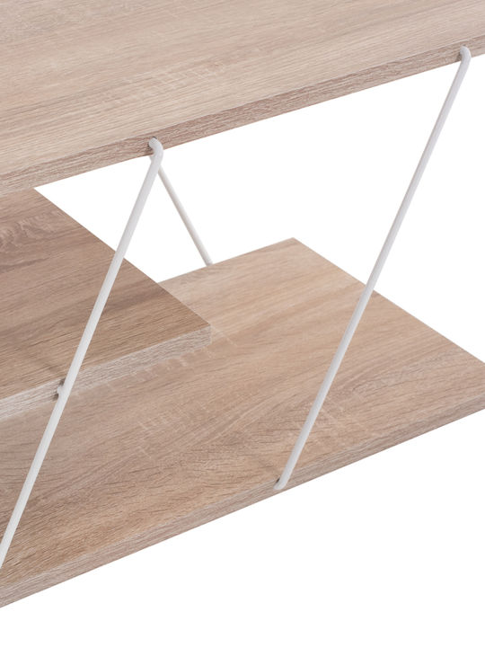 TV Stand Tars Sonoma / White L120xW32xH33cm