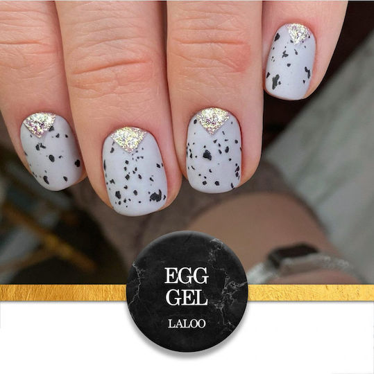 Laloo Cosmetics Nail Art Gel Falsche Nagelgel Schwarz 15ml