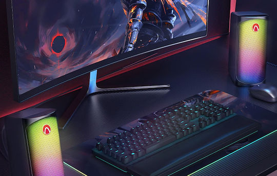 BlitzWolf AirAux 2.0 Speakers with RGB and Bluetooth 10W Black
