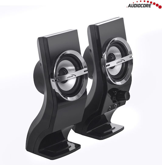 Green Blue Audiocore AC805 Difuzoare de Calculator 2.0 cu Putere 6W în Negru Culoare