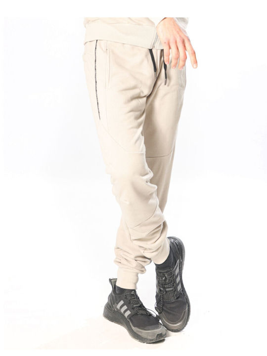 Paco & Co Men's Sweatpants with Rubber Ivory