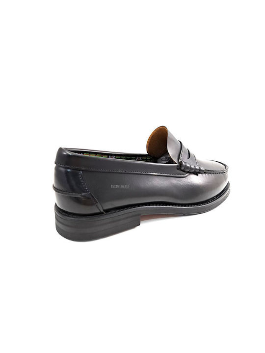 MEN'S LEATHER LOAFERS ROAD BLACK - Black