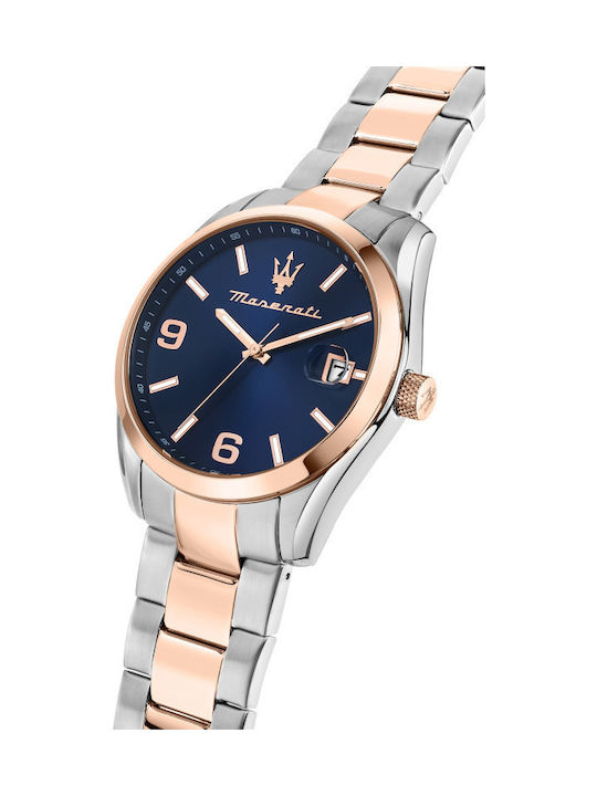 Maserati Men's Watch 44mm Chronograph Battery with Metal Bracelet