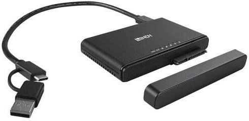 Lindy 43359 USB 3.2 Type C TO M.2 NVME & Sata Μαύρο