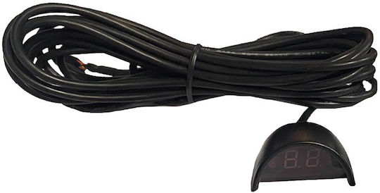 Steel Mate Car Parking System Front Wheel with Screen / Buzzer and 2 Sensors 18mm in Black Color