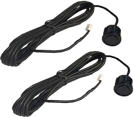 Steel Mate Car Parking System Front Wheel with Screen / Buzzer and 2 Sensors 18mm in Black Color