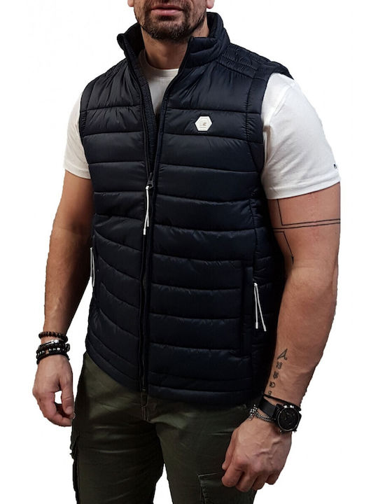 Ärmellos Jacke Marineblau