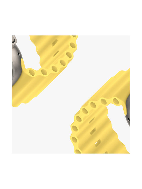 Dux Ducis Oceanwave Version Strap Silicone Yellow (Apple Watch 44/45/46mm/Ultra 49mm)