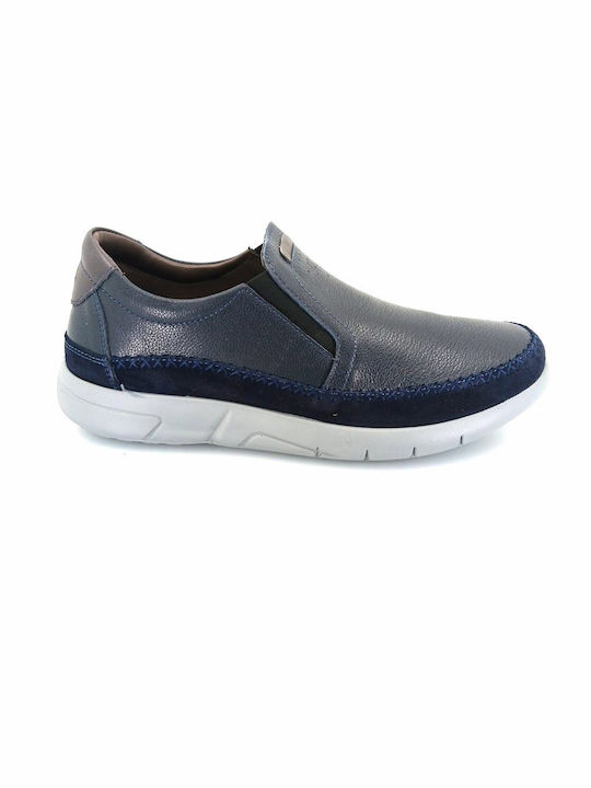 Boxer Men's Anatomic Leather Casual Shoes Blue