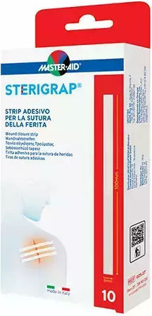 Master Aid Sterigrap Plasters 100x6mm 10pcs