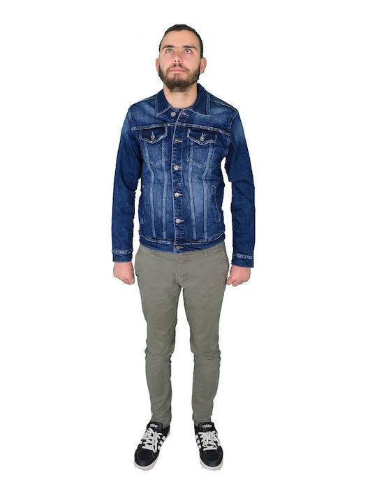 Privato Leox Denim Y836 Men's Denim Jacket Blue