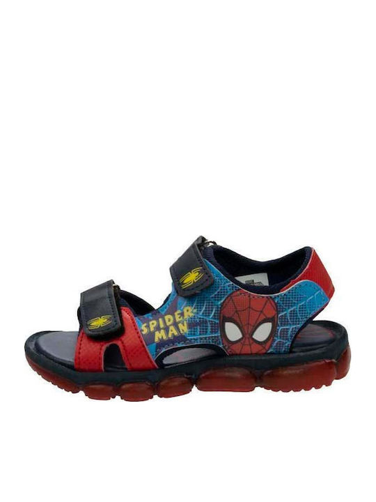 Kinder Sandalen 13SP3N08LA mit Klettverschluss & Lichtern Blau