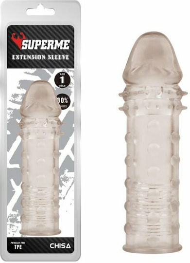 Chisa Novelties Superme Extension Sleeve Προέκταση Πέους Grey 5cm