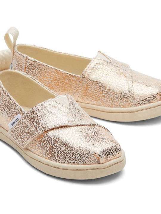 Toms Παιδικές Espadrilles mit Bügel- und Schleifenverschluss Gold