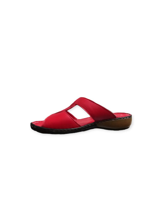 Boxer Women's Flat Sandals Anatomic in Red Color