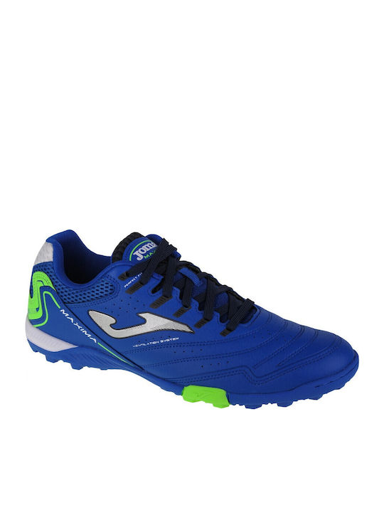 Joma Maxima Football Shoes with Molded Cleats TF Blue
