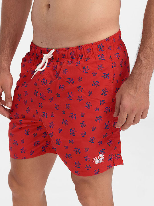 Herren Badebekleidung Shorts Rot mit Mustern