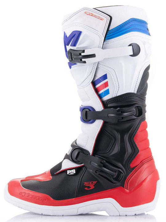 Alpinestars Tech 3 White/Bright Red/Dark Blue