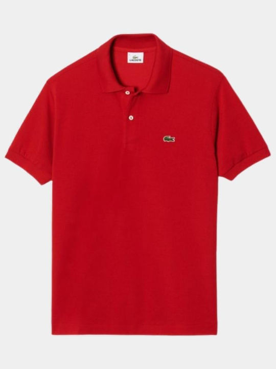 Lacoste Polo Μπλούζα Κοντομάνικη Κόκκινη