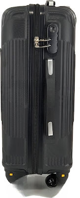 Playbags PS828 Μεγάλη Βαλίτσα με ύψος 75cm σε Μαύρο χρώμα
