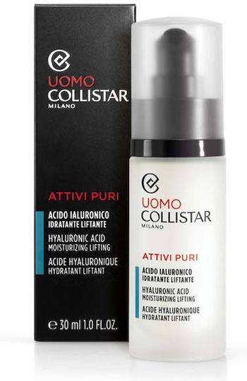 Collistar Linea Uomo Hyaluronic Acid Moisturizing Lifting Moisturizing & Anti-aging Serum Face with Vitamin E & Hyaluronic Acid for Firming & Nourishment 30ml