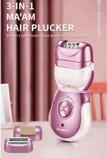 Kemei Epilator Set Epilator for Face, Body & Bikini KM-376