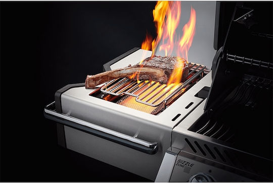 Napoleon Prestige PRO 665 Gasgrill Gusseisen Rost 96cmx46cmcm mit 5 cm 31kW