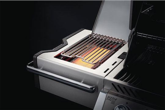 Napoleon Prestige PRO 665 Gasgrill Gusseisen Rost 96cmx46cmcm mit 5 cm 31kW