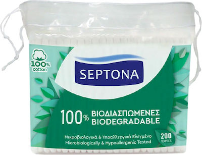 Septona Biodegradable Cotton Buds σε Σακουλάκι 100pcs